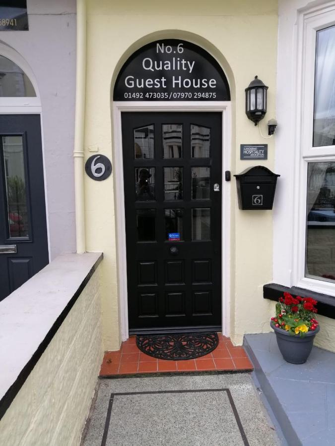 No 6 Quality Guesthouse Llandudno Eksteriør bilde